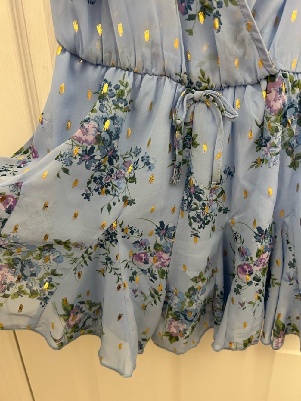Blue Floral Jumper, Sz 7 - Picture 2 of 5